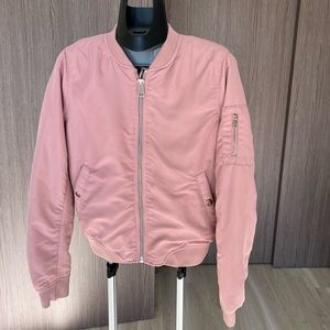 STRADIVARIUS dusty pink bomber jacket from Europe! Size S